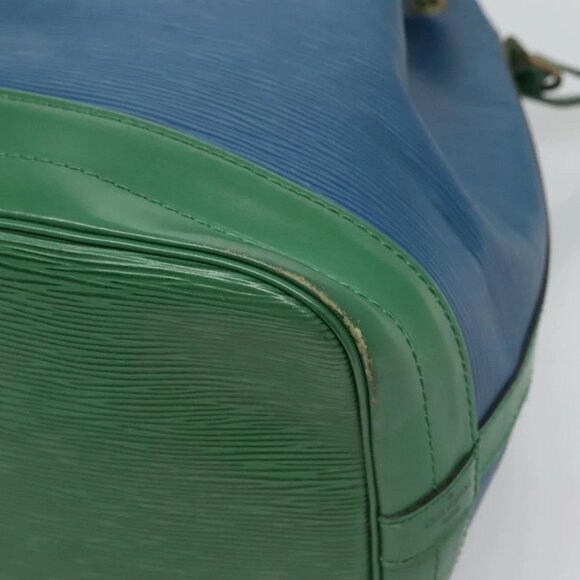 LOUIS VUITTON Epi Noe Shoulder Bag Bicolor Green Blue M44044 LV Auth BD1771 - Picture 7 of 16
